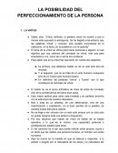 Resumen de la posibilidad del perfeccionamiento