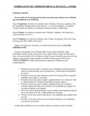 COMBINACION DE CORRESPONDENCIA DE EXCEL A WORD