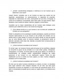 Características biológicas o instintivas en el ser humano