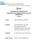 Análisis de macro entorno. Corporación Comercial del Amazonas S.A.