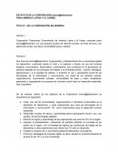 DE LA CORPORACIÓN EN GENERAL