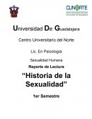 Reporte de lectura: Historia de la Sexualidad