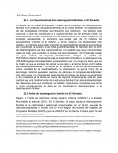 La Situación actual de la desintegración familiar en El Salvador.