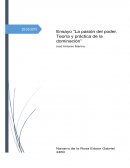 Ensayo "La teoria del poder. Teoria y practica de la dominacion".