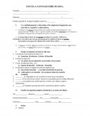 Examen de español escuela Santiago Sosa