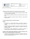 La Educación en México: Estado actual y consideraciones sobre su evaluación