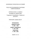 Como es la Preparación, Concentración y Titulación de Soluciones
