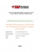 Como se da un Informe campaña social