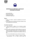 Sintesis de compuesto con enlace N-N