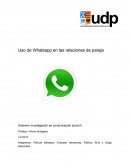 Uso de whatsapp en las relaciones de pareja