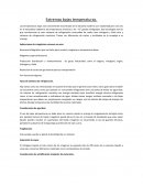 Extremas bajas temperaturas