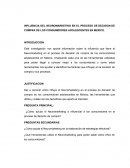 INFLUENCIA DEL NEUROMARKETING EN EL PROCESO DE DECISION DE COMPRA DE LOS CONSUMIDORES