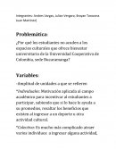 Investigacion de consumo cultural universitario