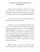 DISCURSO INAUGURACIÓN PARTIDO OCCIÓN DEMOCRÁTICA