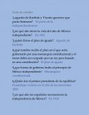 Guía de estudio independencia de México