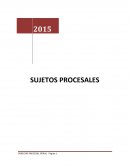 SUJETOS PROCESALES