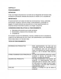 TEMA POSICIONAMIENTO RESUMEN. Página 1