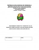 PROYECTO: MANTENIMIENTO CORRECTIVO Y PREVENTIVO DE LOS EQUIPOS DE COMPUTACION