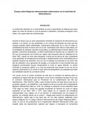 Ensayo sobre Negocios Internacionales relacionados con la Actividad de Hidrocarburos.