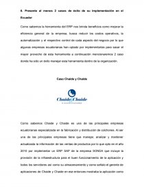 Implementación ERP en Ecuador. Página 1