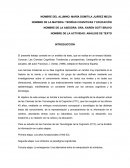Presente trabajo consiste en un análisis de texto, que se realiza en un ensayo titulado
