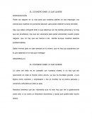 UN COCINERO SABE LO QUE QUIERE