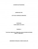 VALOR DEL DINERO EN EL TIEMPO EN LAS APLICACIONES DE INTERES SIMPLE Y COMPUESTO