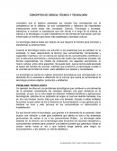 CONCEPTOS DE CIENCIA, TÉCNICA Y TECNOLOGÍA