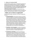 ¿Qué es biodiversidad?