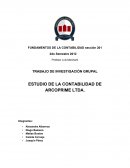 ESTUDIO DE LA CONTABILIDAD DE ARCOPRIME LTDA.