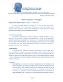 Informe Psiquiátrico y Psicológico