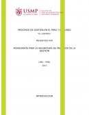 PROCESOS DE GESTIÓN EN EL PERÚ Y EL MUNDO “EL CONTROL”