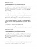 Crear una hipótesis solo por observación de un experimento