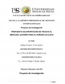 PROPUESTA DE EXPORTACIÓN DE TRUCHA AL MERCADO JAPONÉS PARA EL PERIODO 2015-2016