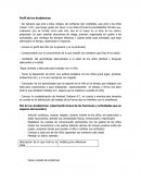 Perfil de los Académicos