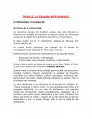 Tema 2. La Escuela de Frankfurt.