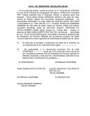 Acta de recepción de billete falso