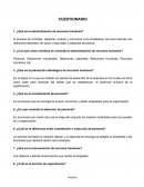 Planeación e integración de recursos humanos UU 1 Cuest