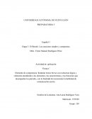Español 1 Etapa 3: El Párrafo. Las oraciones simples y compuestas