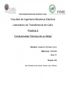 Practica 2 Conductividad Térmica de un Metal