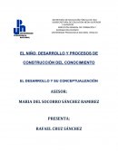 EL NIÑO: DESARROLLO Y PROCESOS DE CONSTRUCCIÓN DEL CONOCIMIENTO EL DESARROLLO Y SU CONCEPTUALIZACIÓN