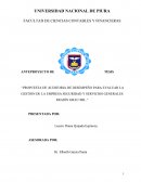 Propuesta de auditoria de desempeño para evaluar la gestión de la empresa seguridad y servicios generales región Grau SRL.