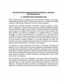 POR QUE ESTUDIAR ADMINISTRACIÓN FINANCIERA Y NEGOCIOS INTERNACIONALES?