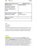 Proceso de negocios y administración de riesgos