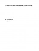 Planificación: Tecnología de la información y comunicación