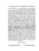 INSPECCIÓN OCULAR DE INDICIO Y/O ELEMENTO MATERIAL PROBATORIO