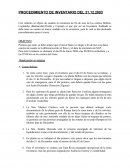 Procedimiento cierre de inventario