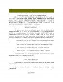 Ejemplo de UNA CESION D DERCHOS