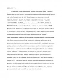 Carta poder laboral. Página 1