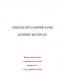 Prestaciones economicas por lesiones multiples